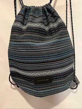 Dakine Multi Colored Striped Drawstring Backpack